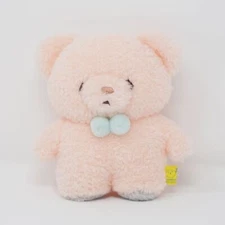 (No Tags) 2020 Fuzzy Pink Bear Plush - Fuwafuwa Tatton -  Sun Lemon