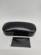 Coach New York Black Hard Clamshell Eyeglasses Case Sunglasses Cleaning Cloth