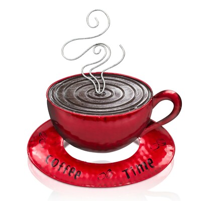 Made Easy Kit ''Coffee Time'' Full Metal Mountable Wall Décor 12'' x 10''