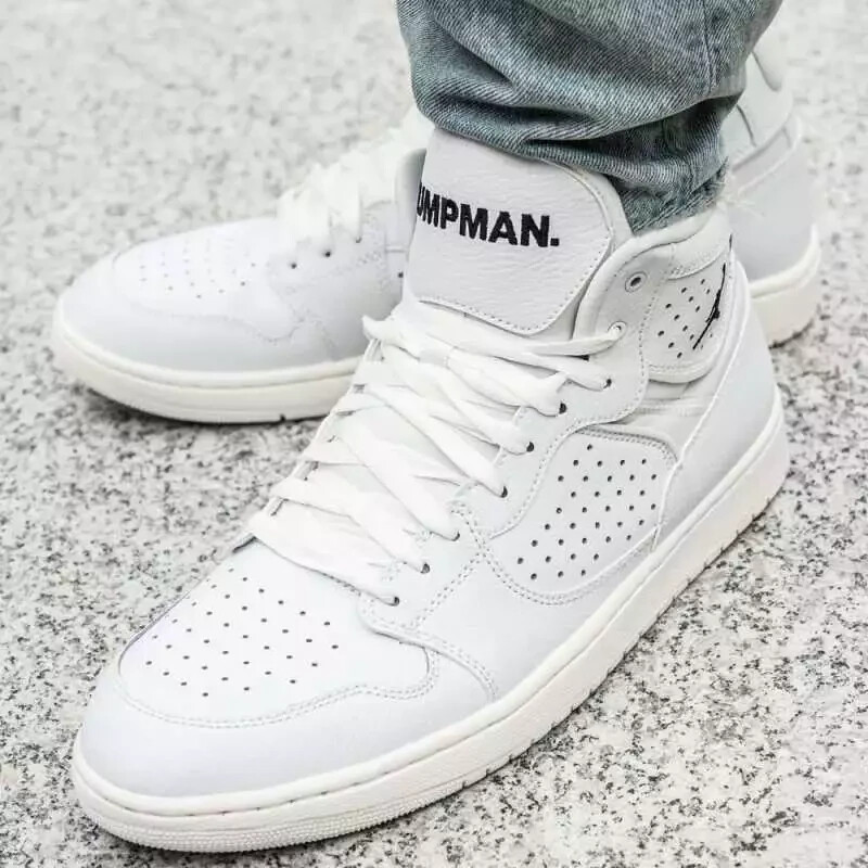 Nike Air Jordan Access AR3762 100 White/White-Pale Ivory New Nike Air Jordan Access AR3762 100 White/White-Pale Ivory New