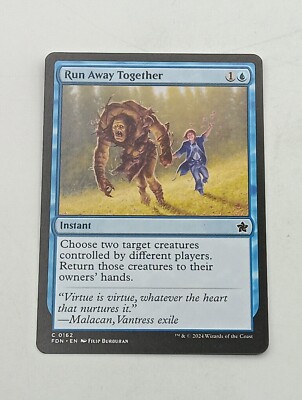Magic the Gathering Einzelkarte Run Away Together bespielt