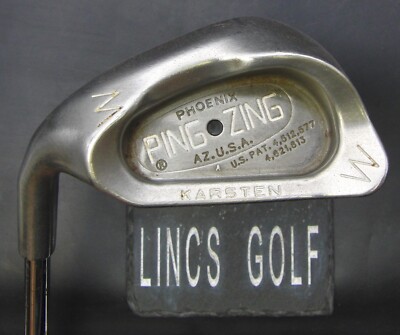 Linkshänder Ping Zing Black Dot Pitching Wedge Senior Stahlschaft Ping Griff
