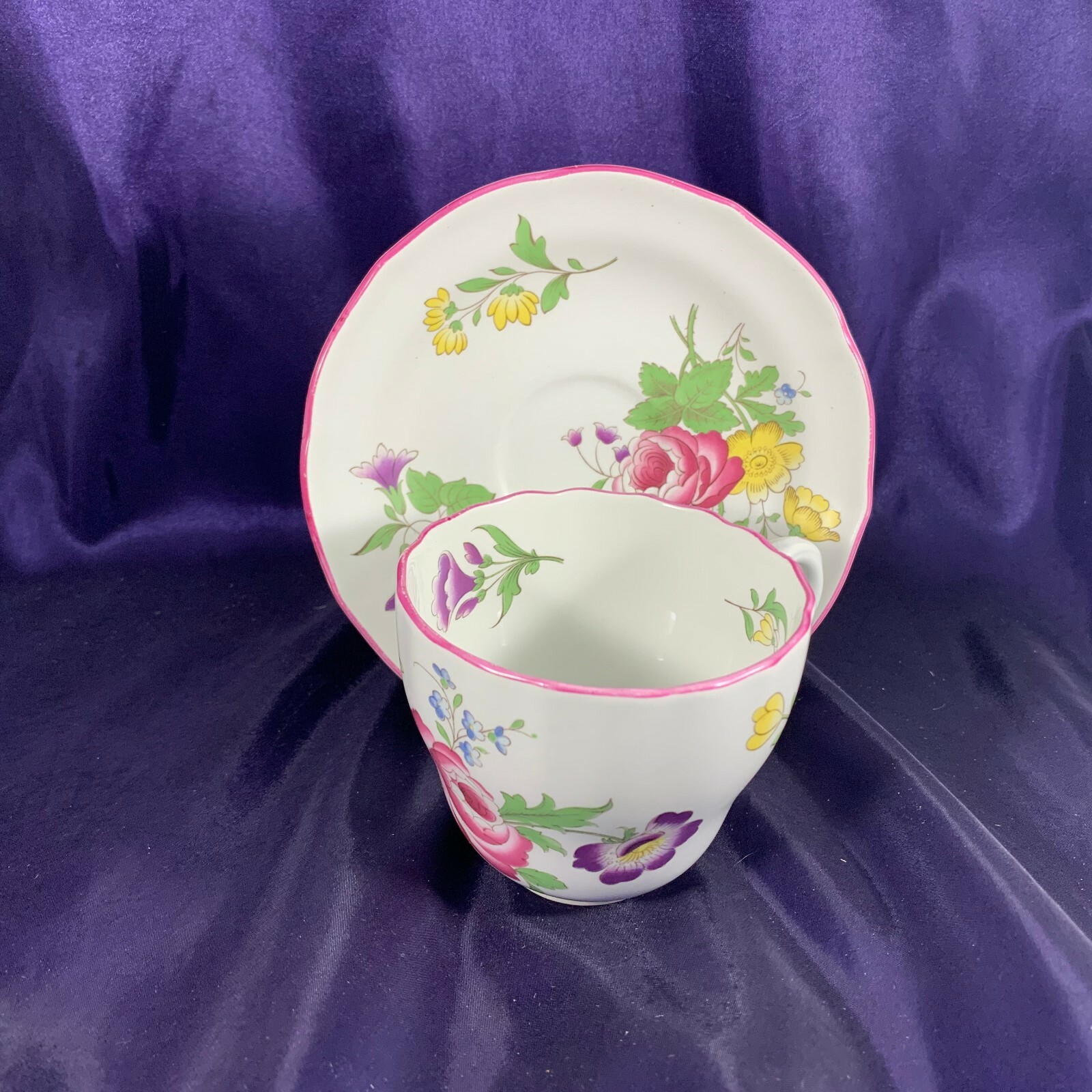 Spode MARLBOROUGH SPRAYS (TRIM ON EDGE) Cup & Saucer 2 5/8" eBay