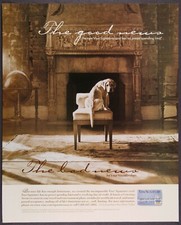 Visa Signature Credit Card Dog in Chair Vintage Print Ad 1999