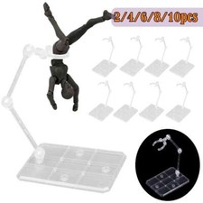 2/4/8/10x Adjustable Action Figure Display Holder Base Doll Model Support Stand