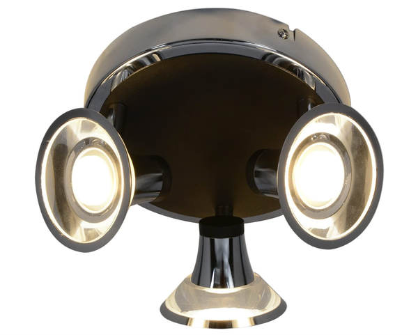 Lampe Spot Deckenlampe Deckenleuchte NäVe Chrom Rondel 3Er Led Leuchte 1239942-image