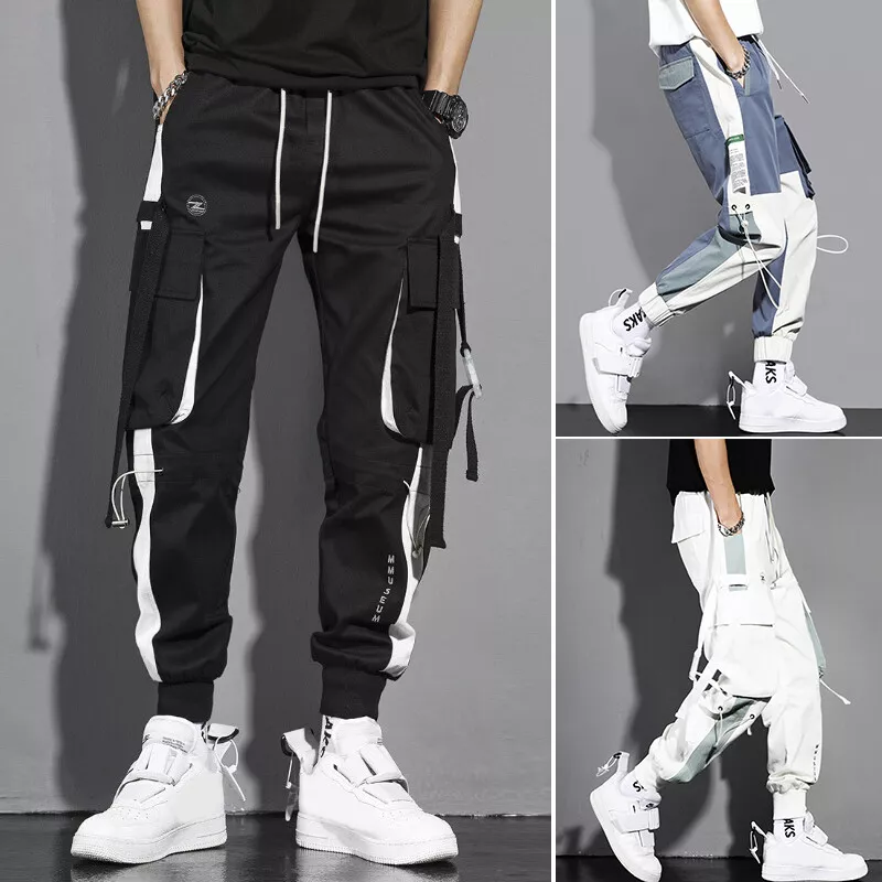  Pantalones de los hombres Casual Long Jogger Dance