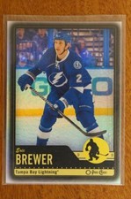 2012-13 O-Pee-Chee Black Rainbow Foil 40/100 Eric Brewer 189 Hockey Trading Card