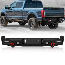 Rear Bumper W/ Sensor Holes For 4th Gen Ford F250 F350 F450 Super Duty 2017-2025