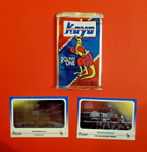1991 Kayo Boxing Cards New Pack & 2 Holograms Muhammad Ali & Foreman Holyfield