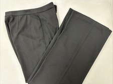 St. John Womens Dress Pants Size 10 Solid Black Wide Leg Office Business 1,198