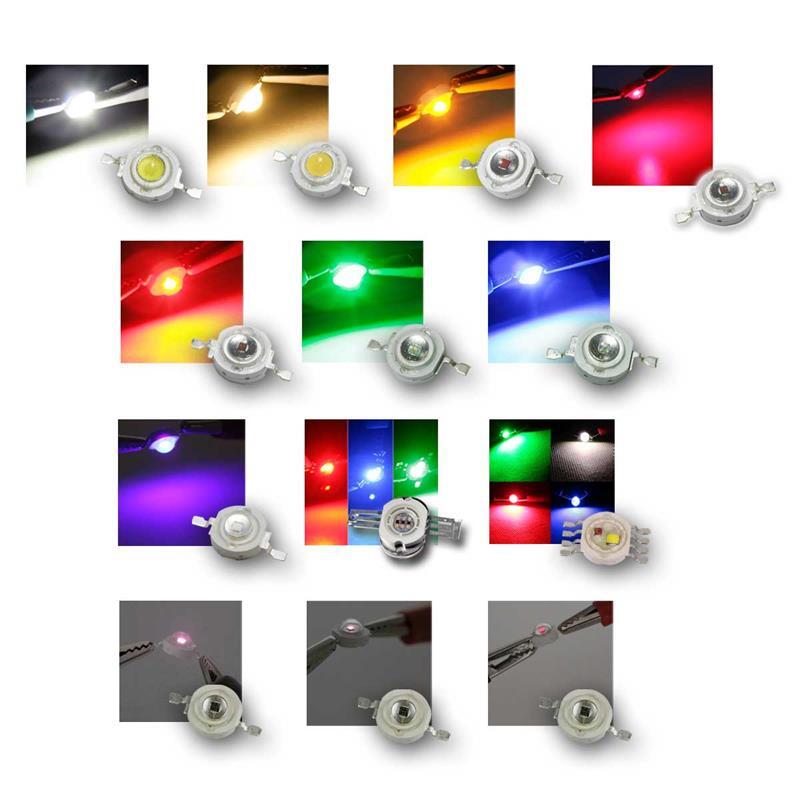 5x Highpower LED Chips 3W Neutralweiß - 220lm LED Stars Für Taschenlampen & Beleuchtung