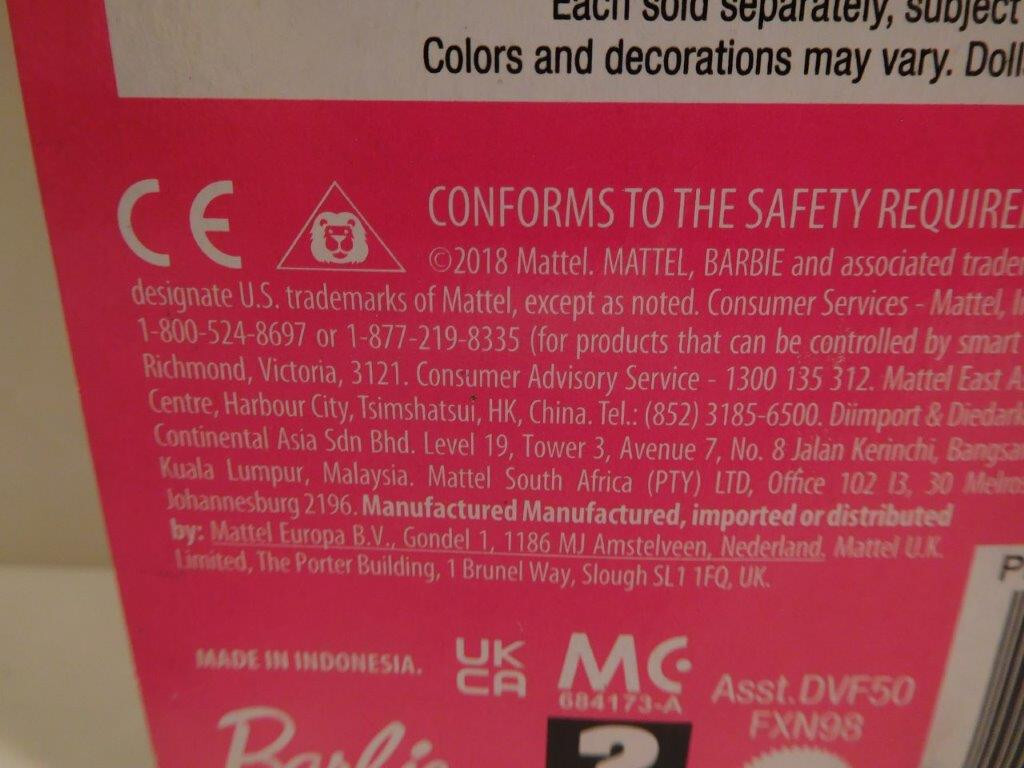 2018 You Can Be Anything Pop Star Barbie, NRFB
