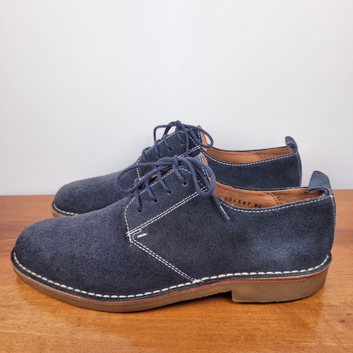 Scarpe Loake blu scamosciate UK 7,5 US 8,5 EU 41 pelle mojave deserto scarpa stile di vita - Foto 2 di 10