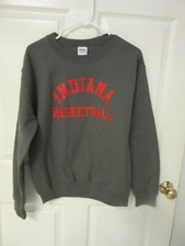 Indiana Basketball Sweatshirt Size Small Gray NEW Ships next day