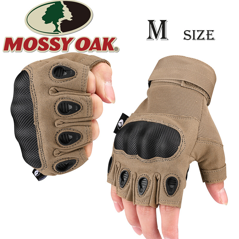 Mossy Oak Fingerless Tactical Gloves Combat Shooting Hunting Gloves