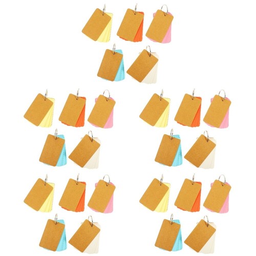 5 Count Kraft Paper Study Cards Word Memory Looseleaf Student eBay