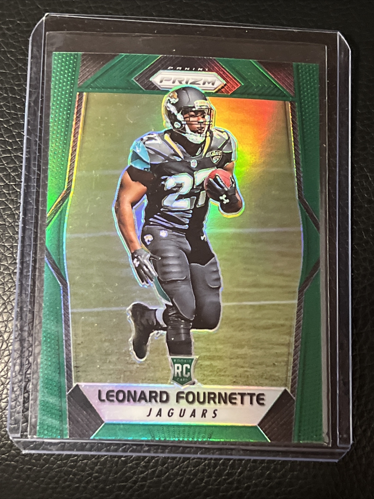 LEONARD FOURNETTE 2017 PANINI PRIZM GREEN ROOKIE PRIZMS RC #219