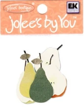Jolee's by You non adhesive Layered Paper Sliced PEARS Fast FREE SHIP! 56301