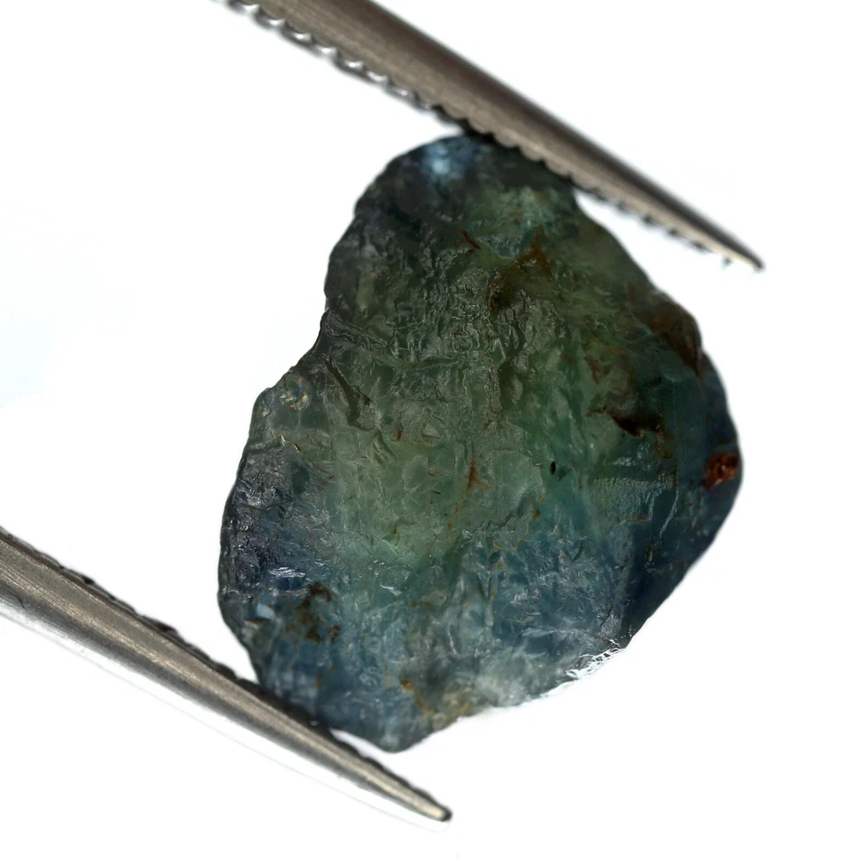 Stunning Certified 5.52ct Natural Unheated Teal Sapphire Madagascar Rough 12x9mm - Image 2 of 4