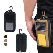 Tactical Card Bag Wallet EDC Molle Pouch Waterproof Key Holder Money Case Pack