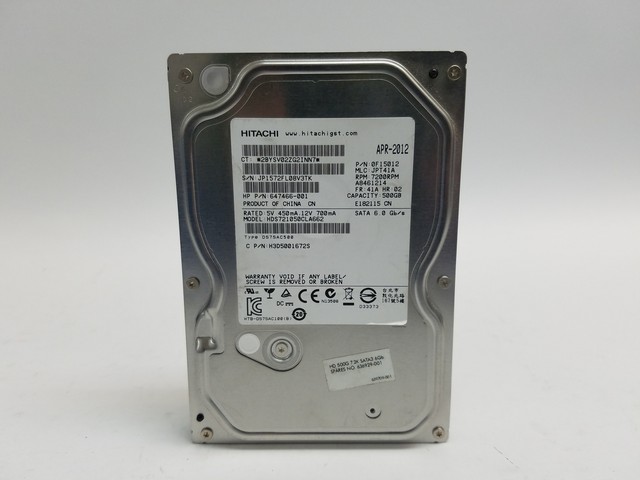 Hitachi HDS721050CLA662 500gb 3.5" SATA III Hard Drive for sale online ...