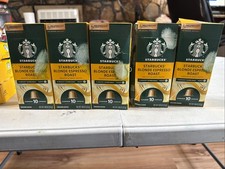 Nespresso Starbucks 5 Blonde Espresso Roast Coffee 10 Aluminum Caps Ea EXP 2/27