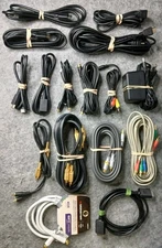 Huge Audio Video Cable Lot HDMI RCA S-Video Power AV Monster Cambridge...
