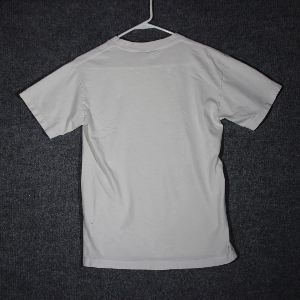 Camiseta Y2K Miami Ink Para Hombres Pequeña Blanca Grunge Arte Gótico Patinador Tipo Aflicción Foto 4 de 4