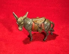 ANTIQUE CIVIL WAR GETTYSBURG CAST METAL DONKEY COIN BANK SOUVENIR