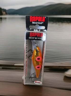 New Rapala Shad Rap SR07 GTK Golden Ticket (Exclusive Color)