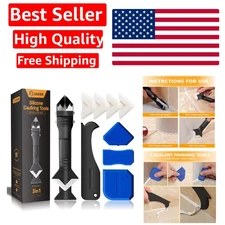 Durable 3-in-1 Caulk Removal Tool: Effortless Grout Scraper & Smooth Finisher