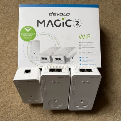 Devolo Magic 2 Whole Home Powerline WiFi Kit (2400 Mbps) - Boxed