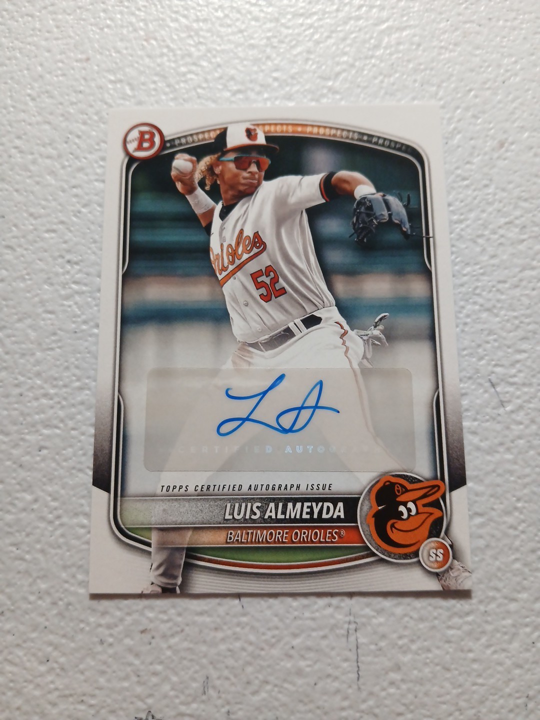 2025 Bowman - Paper Prospect Retail Autographs Luis Almeyda #BPA-LA (AU, RC)