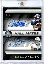 2025 Panini Black Hall Mates Terrell Davis Jason Taylor Dual Auto /5 HMD-TDJT