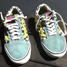 Multi-coloured VANS Old Skool Trainers Size 10 Good Condition No Box