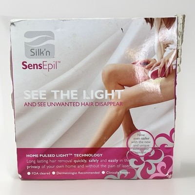 Silk n SensEpil Home Pulsed Light Hair Removal Device System PINK + Extra Light