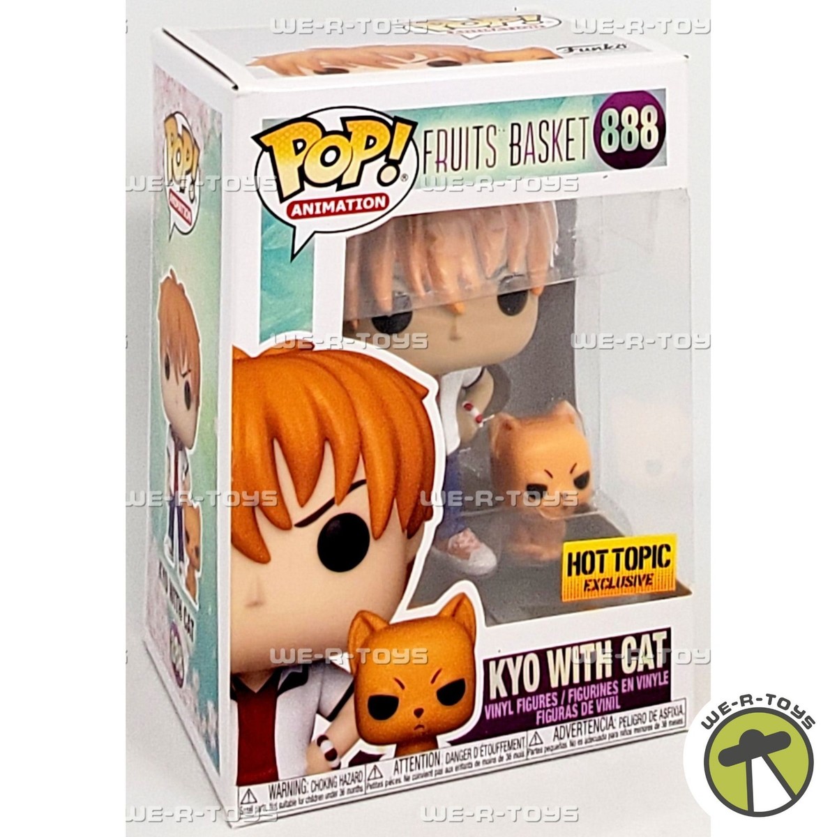 Funko POP Animation Fruits Basket Kyo with Cat 888 Vinyl Figure 