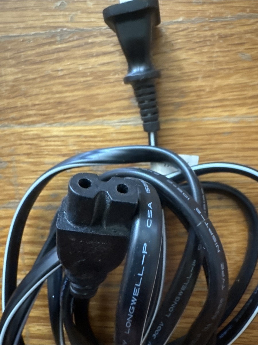 Longwell 2 Prong Power Cord 7A 125V~, LS-7CWA - Black | eBay
