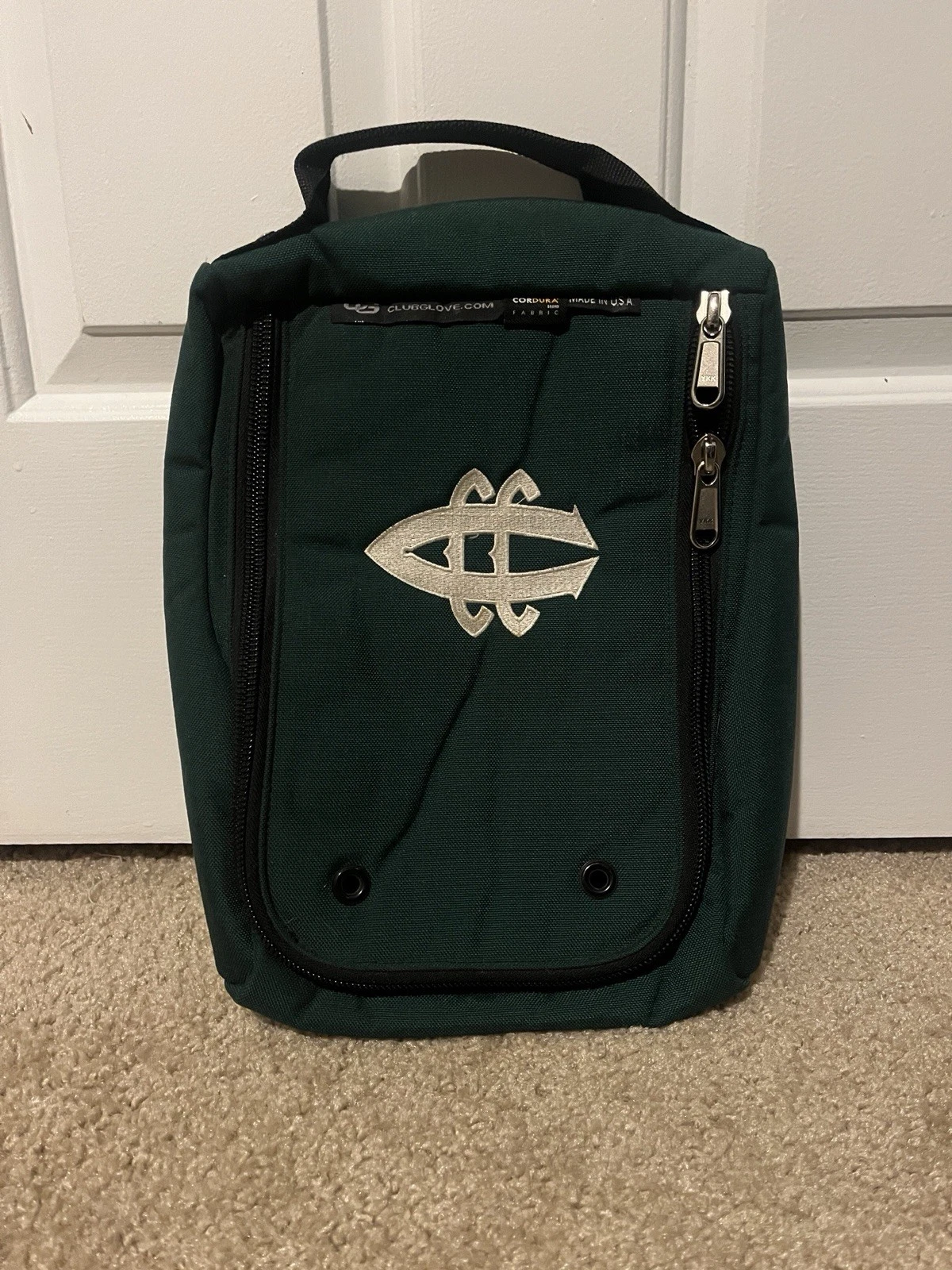 Club Glove Charlotte Country Club Golf Shoe Travel Bag Cordura Made in USA
