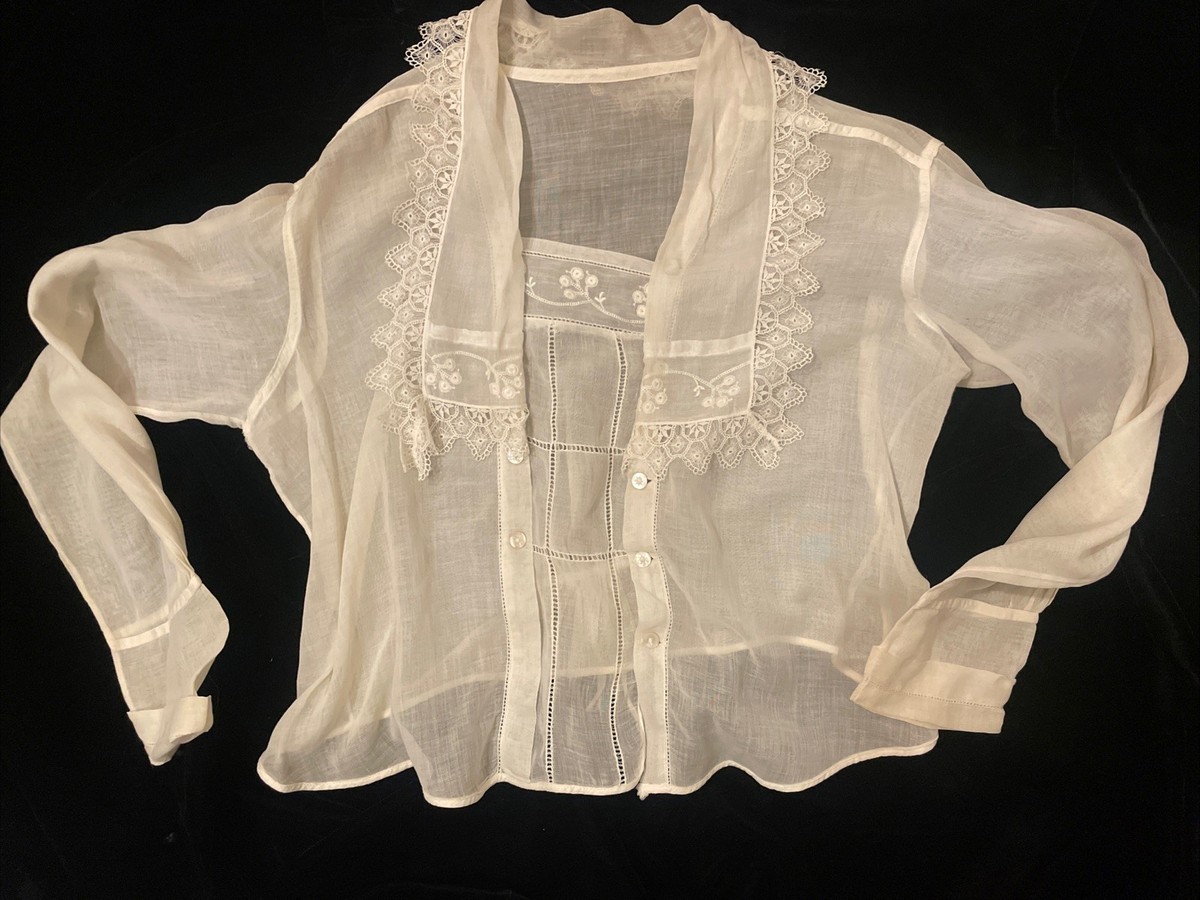 1900s Embroidered Scalloped Lace Blouse boutique310 佐藤佳菜子 