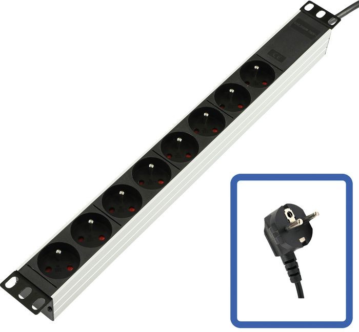Lanview TUPS032 POWER STRIP 19"" - 8 WAY -