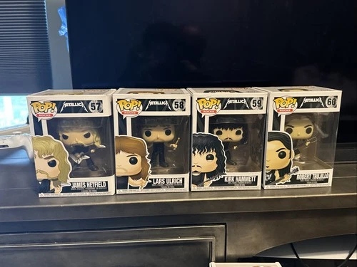 Metallica Funko Pop! Rocks Metallica Complete Set of 4: #57-60 NIB