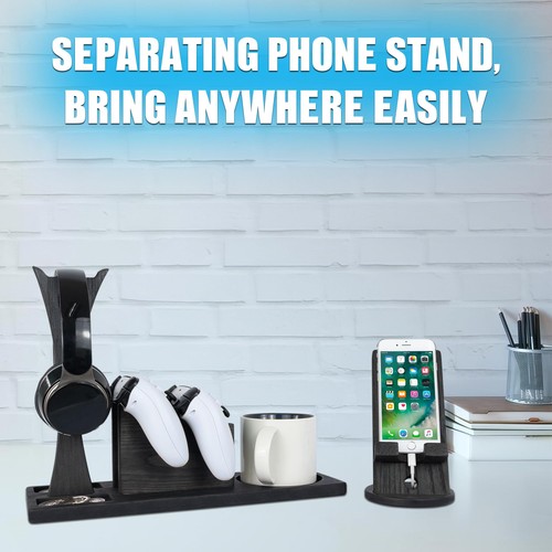 Unique Gift for Gamers, Game Room Decor. Unique Gaming Organizer with Headset... - Zdjęcie 4 z 7