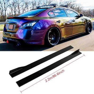 For Nissan Sentra XE 86.6'' Side Skirt Extension Rocker Panel Body Lip Splitters