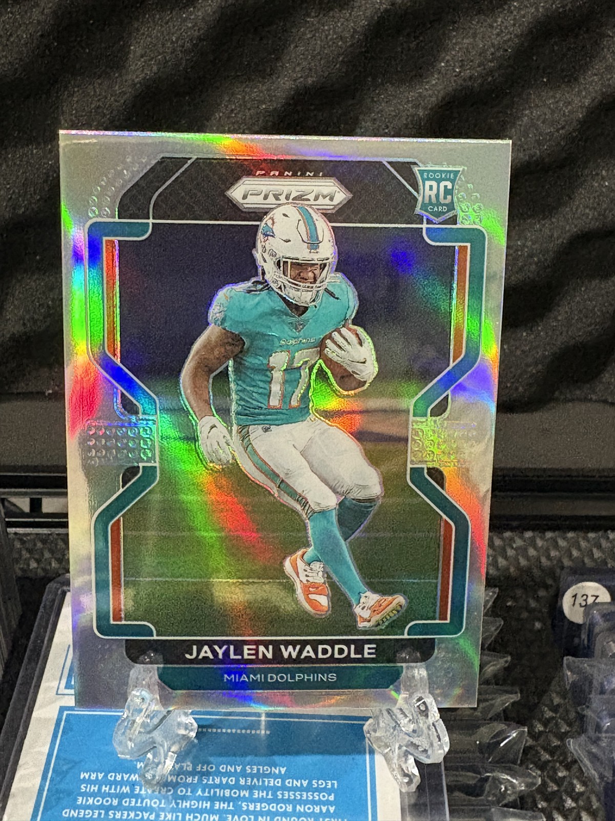 2021 Panini Prizm - Rookie Jaylen Waddle #338 Silver Prizm (RC)