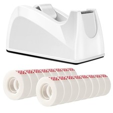 Matte Finish Tape Dispenser with 16 Refill Rolls - Ideal for Crafting  Repairs