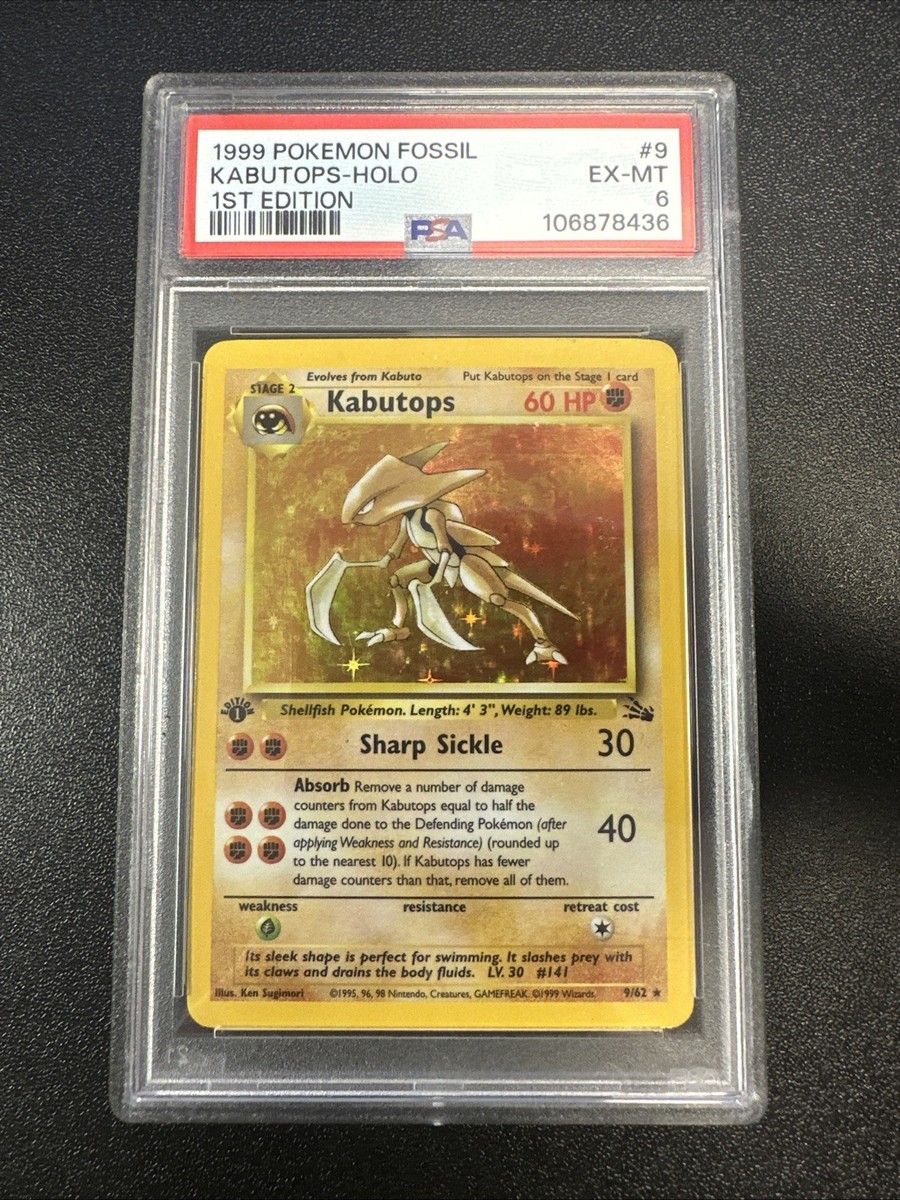 Kabutops 9/62 Fossil Holo for sale online | eBay