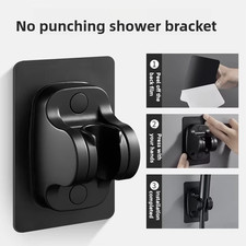 Black 5 Modes Shower Head Adjustable High Pressure Water Saving Shower Head Wate