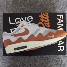 Nike X Patta Air Max 1 Monarch con bracciale UK9.5 ottime condizioni